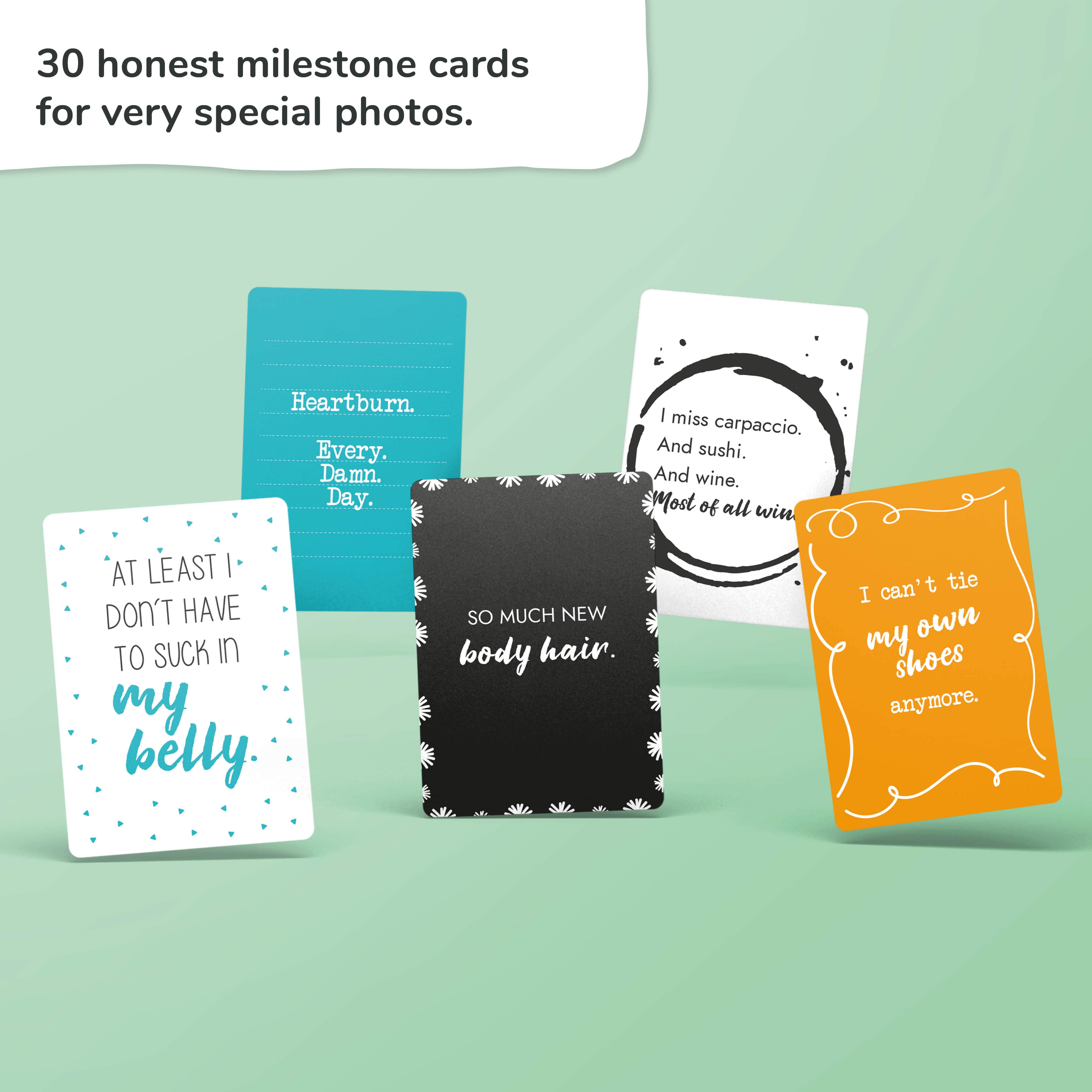 Honest Milestone Cards - Pregnancy