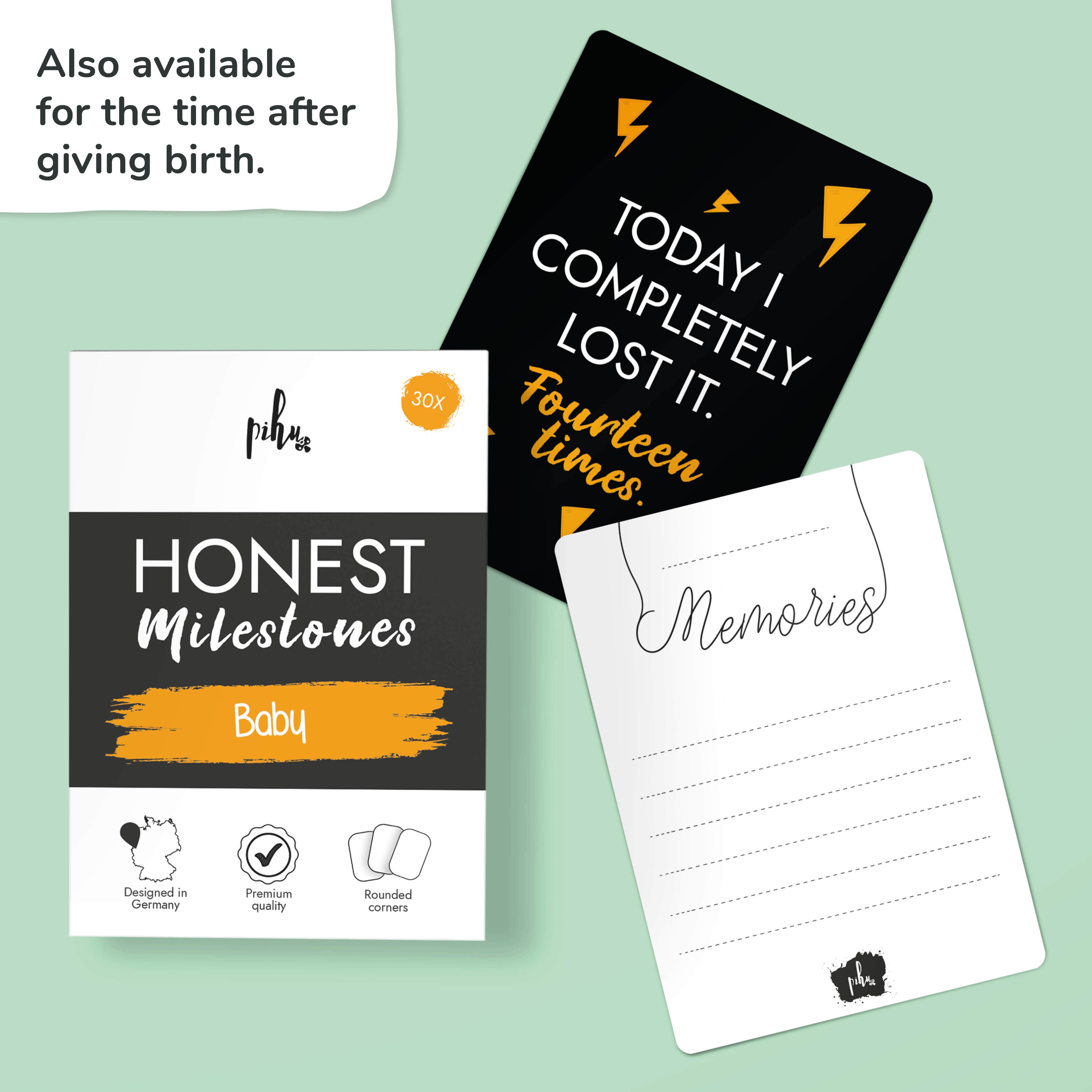 Honest Milestone Cards - Pregnancy